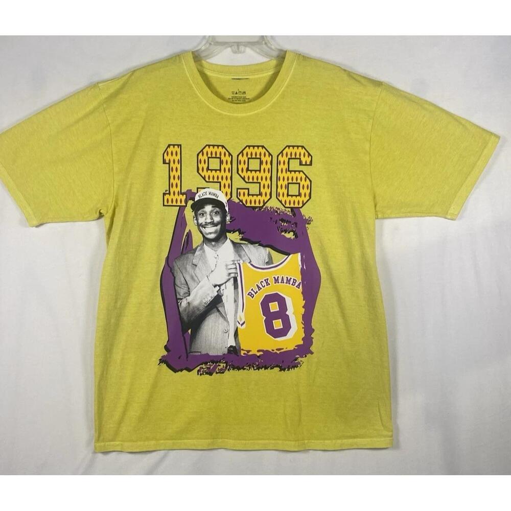 Kobe Bryant 1996 Draft Day Size Large Mens La Lakers Yellow Purple